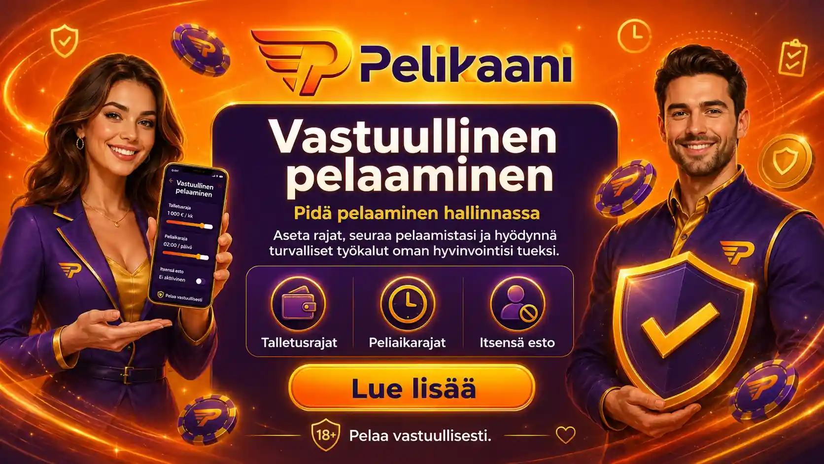 Pelaamisen hallinta ja vastuulliset työkalut Pelikaanissa